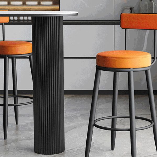 Specialty Pub Table Glam Double Pedestal Bar Height Bar Table for Living Room