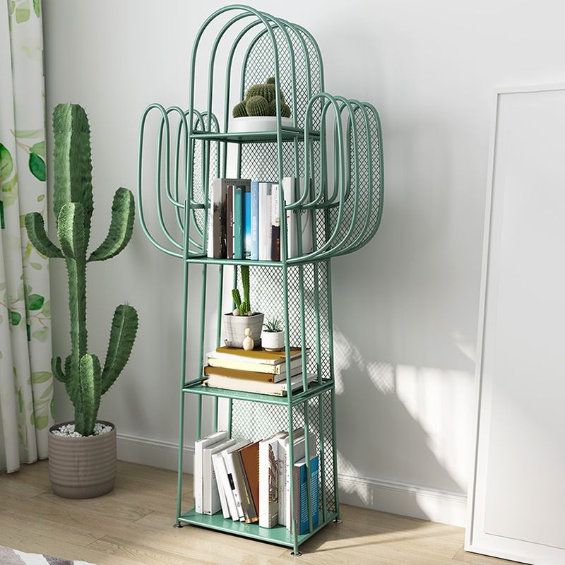 Skandinavisches antikes Finish -Regal -Bücherregal Metall Etagere Bücherregal, 59,05 "H.