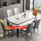 Modern Drop-Leaf Dining Table Sintered Stone Dinner Table for Dining Room