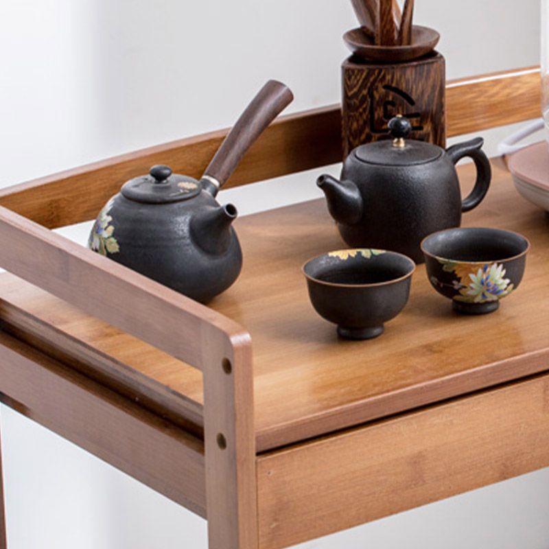 Rotolare casa da pranzo cucina carrello moderno carrello da cucina in legno