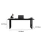 Rectangular Marble Office Desk Modern Solid Wood Writing Desk
