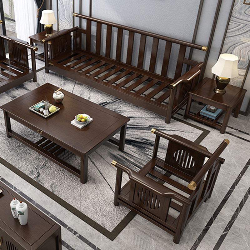 Contemporary Solid Wood Frame Cotton Blend Sofa in Brown For Living Room Clearhalo 'furn' 'furn_sofas' 'Furniture' 'Living Room Furniture' 'Sofa' 'sofas' 1200x1200_94c4bb78-d4dc-461d-806e-33015b4e2c11