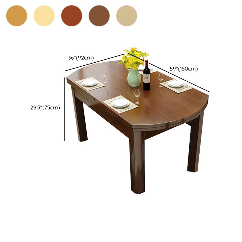Modern Style Dining Table Rubberwood Base Dinner Table for Dining Room Clearhalo 'Dining Tables & Seating' 'Dining Tables' 'dining_table' 'furn' 'furn_dining_table' 'Furniture' 'Kitchen & Dining Furniture' 1200x1200_94c4d761-ae81-4f64-b794-e6ba854ced9a