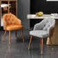 Glam Style Microfiber Leather Dining Chair Solid Back Arm Single Chair Clearhalo ' kitchen&dining_furn' 'Dining Chairs' 'Dining Tables & Seating' 'dining_chair' 'furn' 'furn_dining_chair' 'Furniture' 'furniture_dining_chair' 'Kitchen & Dining Furniture' 'kitchen' 1200x1200_94c527ae-06d4-422a-b3bb-31d141089efe