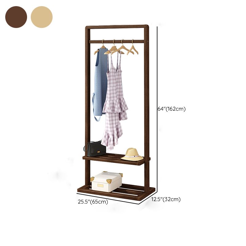 Armadio per la camera da letto del guardaroba in legno in stile moderno con asta di abbigliamento