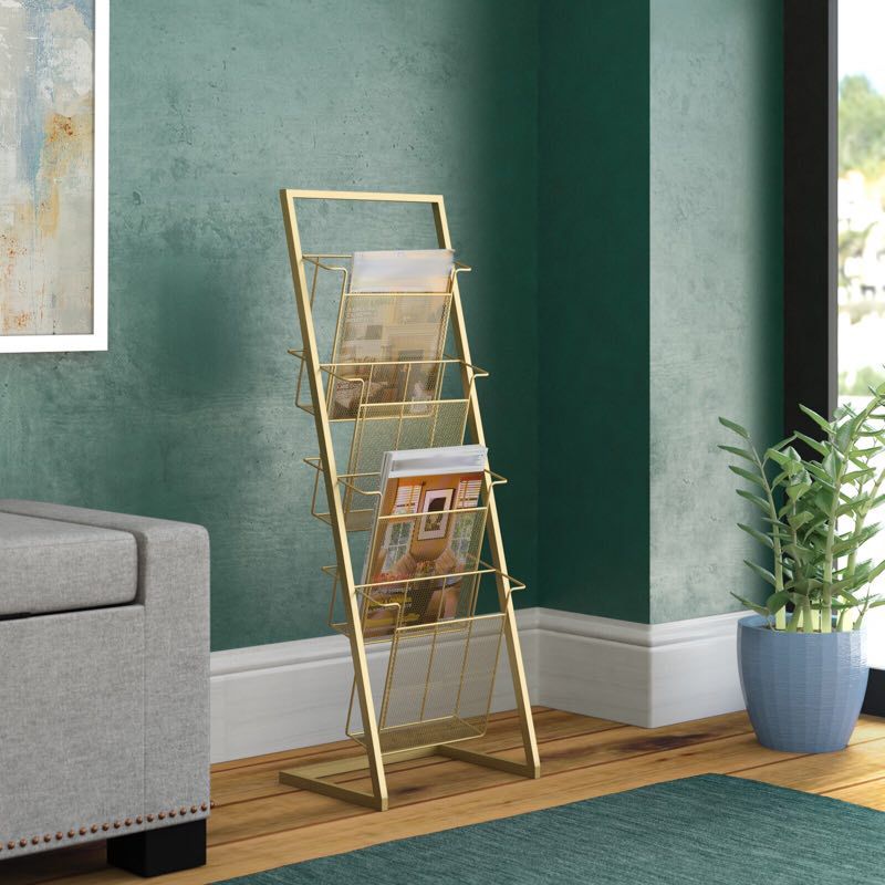 Contemporary Closed Back Bookcase Vertical Metal Bookshelf with Shelves Clearhalo 'Bookcases' 'furn' 'furn_bookcases' 'Furniture' 'Office Furniture' 1200x1200_94c642eb-ab4f-4454-a801-9ddcb9edc913