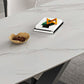 Industrial Style Rectangle Table Sintered Stone Dining Table with Metal Legs for Home Clearhalo 'Dining Tables & Seating' 'Dining Tables' 'dining_table' 'furn' 'furn_dining_table' 'Furniture' 'Kitchen & Dining Furniture' 1200x1200_94c7323c-93ac-4652-b501-7d5c9b89ab06