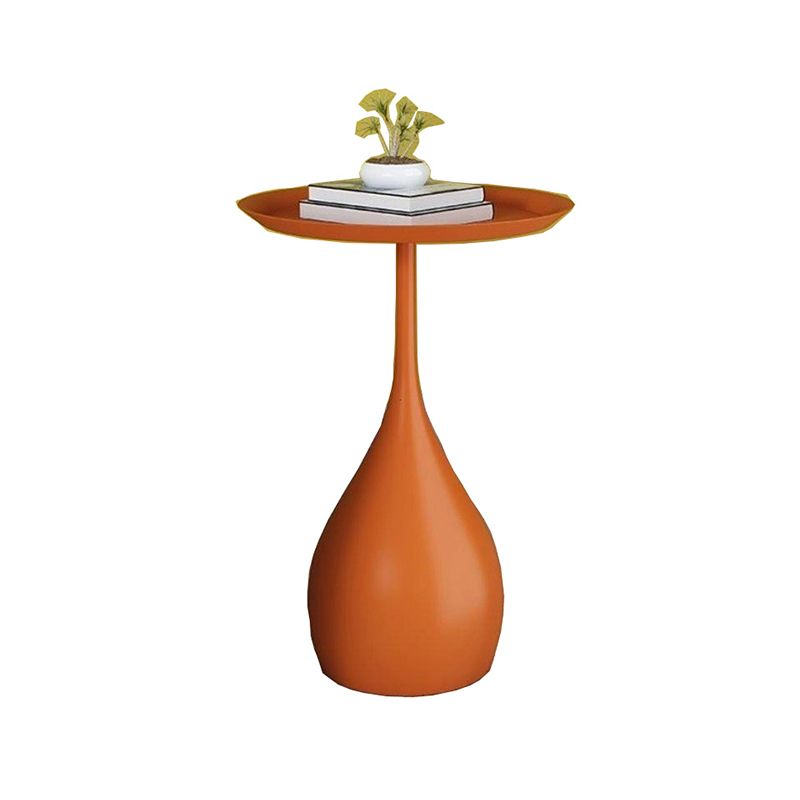 Accento di ferro da comodino Industrial rotondo cabidiere rotondo, 23,6 "di altezza