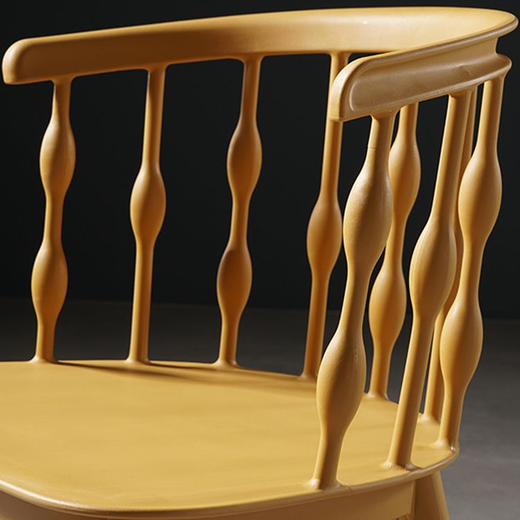 Contemporary Style Dining Room Chairs Plastic Armless Chairs with Wooden Legs Clearhalo ' kitchen&dining_furn' 'Dining Chairs' 'Dining Tables & Seating' 'dining_chair' 'furn' 'furn_dining_chair' 'Furniture' 'furniture_dining_chair' 'Kitchen & Dining Furniture' 'kitchen' 1200x1200_94c9a7a2-3f07-4b7c-b503-8ef8db349bec