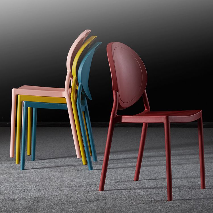 Modern Style Plastic Dining Chair Open Back Dining Stackable Side Chairs for Kitchen Clearhalo ' kitchen&dining_furn' 'Dining Chairs' 'Dining Tables & Seating' 'dining_chair' 'furn' 'furn_dining_chair' 'Furniture' 'furniture_dining_chair' 'Kitchen & Dining Furniture' 'kitchen' 1200x1200_94c9d933-9bb7-4fa8-b23f-be0719abf449