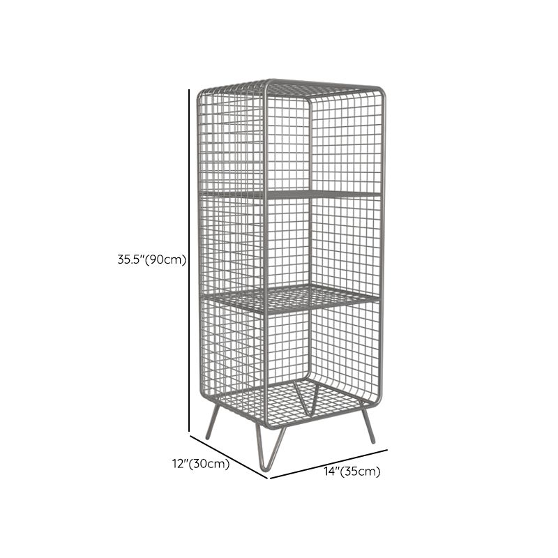 Libreria di scaffali per finitura antica industriale
