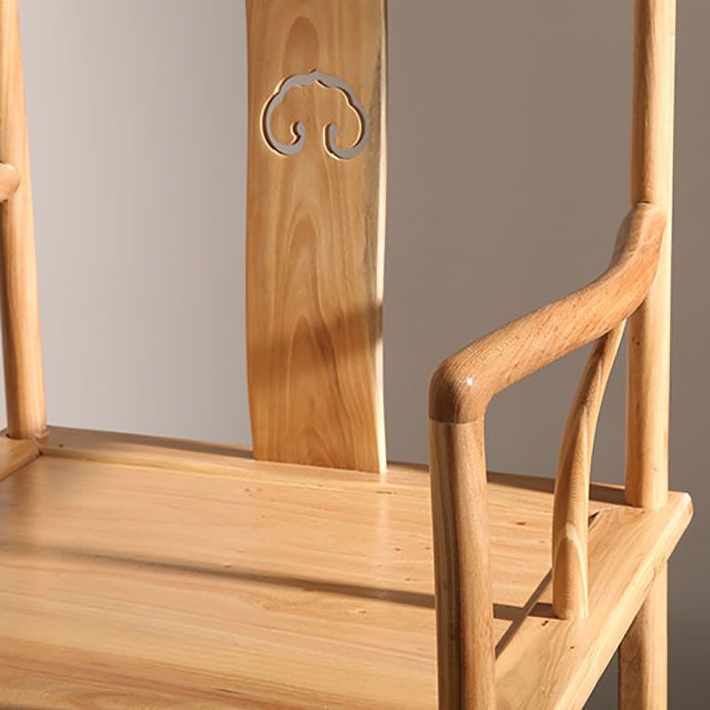 Traditional Style Dining Chairs Dining Arm Side Chair with Wooden Legs Clearhalo 'Dining Chairs' 'Dining Tables & Seating' 'dining_chair' 'furn' 'furn_dining_chair' 'Furniture' 'Kitchen & Dining Furniture' 1200x1200_94cb0721-5274-48ce-9aad-2d134bede770