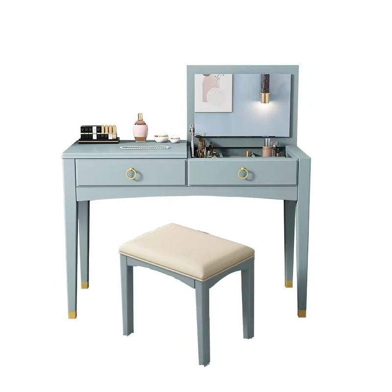 29.52 "H tocador de tocador de tocador de madera maciza con espejo