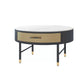 17.7" H Round Slate Coffee Table 4 Legs Cocktail Table with Drawer Clearhalo 'Coffee & Accent Tables' 'Coffee Tables' 'coffee_tables' 'furn' 'furn_coffee_tables' 'Furniture' 'Living Room Furniture' 1200x1200_94ccad09-962b-4018-a8fc-e1950effcda5