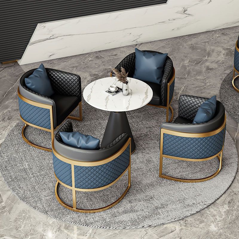 Divano in pelle finta divano a braccio di smoking moderno con acqua stretta resistente