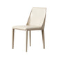 Modern Style Leather Dining Chair Armless Metal Side Chair for Home Use