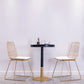 Industrial Style Black Iron Bar Table Wood Round Top Bistro Table with Pedestal Clearhalo 'Bar Furniture' 'Bar Tables' 'bar_tables' 'furn' 'furn_bar_tables' 'Furniture' 'furniture_bar_tables' 'Kitchen & Dining Furniture' 1200x1200_94d3693d-2101-4af9-b0b1-94e154702b7d