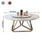 Glam Sintered Stone Top Standard Dining Table Round Shape Dining Table for Kitchen Clearhalo ' dining_table' 'Dining Tables & Seating' 'Dining Tables' 'furn' 'furn_dining_table' 'Furniture' 'furniture_dining_table' 'Kitchen & Dining Furniture' 'kitchen&dining_furn' 'kitchen' 'kitchen_dining_table' 1200x1200_94d3cae3-8318-40a3-bdbf-34d409c2737e
