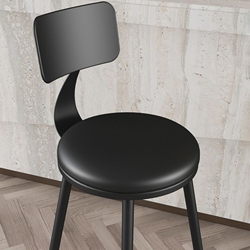Industrial Style Armless Counter Stool Faux Leather Counter-height Stool Clearhalo 'Bar Furniture' 'Bar Stools' 'bar_stools' 'furn' 'furn_bar_stools' 'Furniture' 'Kitchen & Dining Furniture' 1200x1200_94d4a61a-146e-4fa6-a431-1e2229a4bccd