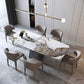 Metal Traditional Luxury Rectangular Dining Table Sintered Stone Top Table with Pedestal Base Clearhalo ' dining_table' 'Dining Tables & Seating' 'Dining Tables' 'furn' 'furn_dining_table' 'Furniture' 'furniture_dining_table' 'Kitchen & Dining Furniture' 'kitchen&dining_furn' 'kitchen' 'kitchen_dining_table' 1200x1200_94d5a87d-d7d4-4e18-ad9d-bf6ce4dd5eba