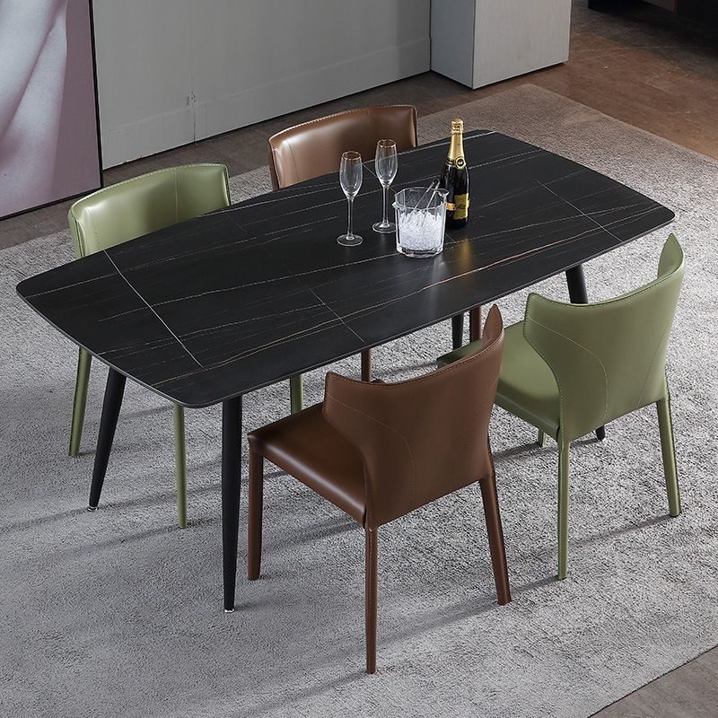Contemporary Wingback Kitchen Dining Side Chair Metal Dining Side Chair Clearhalo ' kitchen&dining_furn' 'Dining Chairs' 'Dining Tables & Seating' 'dining_chair' 'Furniture' 'furniture_dining_chair' 'Kitchen & Dining Furniture' 'kitchen' 1200x1200_94d7704d-76fd-452e-b275-b874aa73b5a7