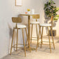 Nordic Style Backrest Counter Stool Iron Cafe Bar Stool with Cushion and Pedal Clearhalo 'Bar Furniture' 'Bar Stools' 'bar_stools' 'furn' 'furn_bar_stools' 'Furniture' 'furniture_bar_stools' 'Kitchen & Dining Furniture' 1200x1200_94d7b1d0-451e-4671-a6a5-359f3bce717a