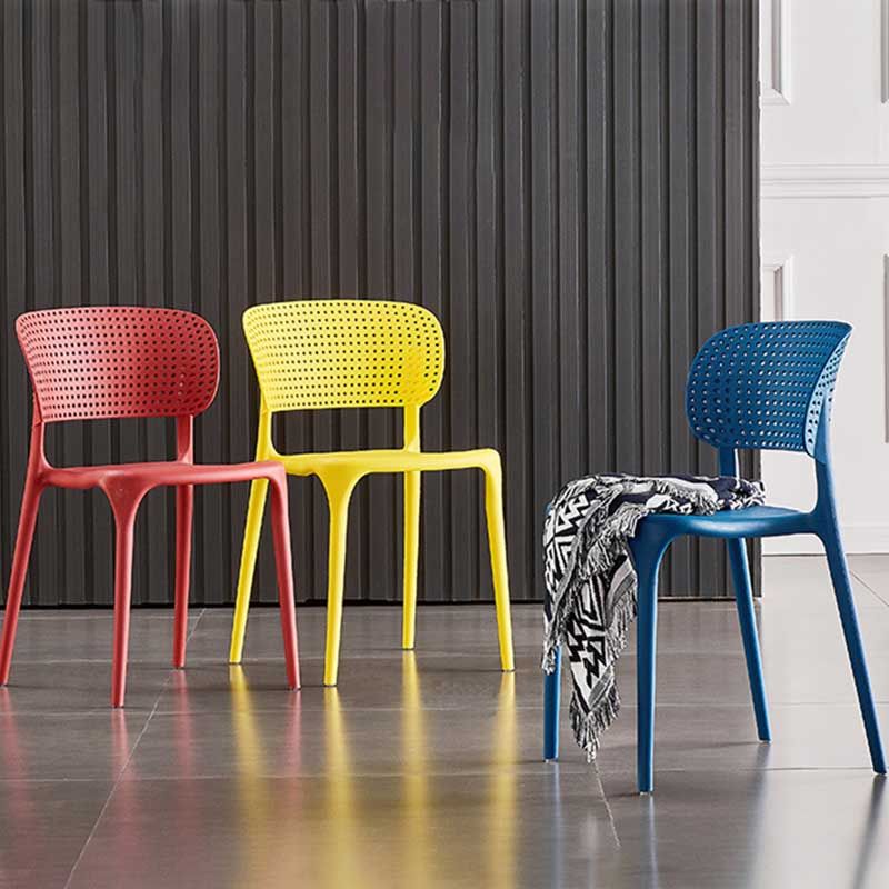 Glam Style Dining Room Plastic Side Chair Matte Finish Open Back Dining Chair Clearhalo ' kitchen&dining_furn' 'Dining Chairs' 'Dining Tables & Seating' 'dining_chair' 'furn' 'furn_dining_chair' 'Furniture' 'furniture_dining_chair' 'Kitchen & Dining Furniture' 'kitchen' 1200x1200_94d7da58-d1ad-4e41-9615-53ea38e3996a