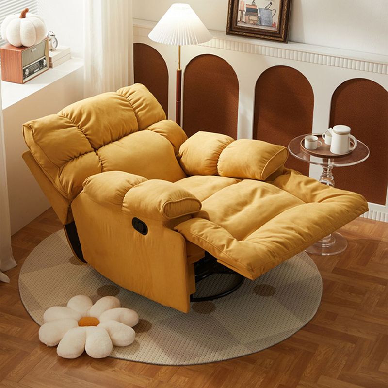 Modern Manual-Handle Recliner Swivel Rocker Standard Recliner with Footrest Clearhalo 'Chairs & Seating' 'furn' 'furn_recliners' 'Furniture' 'Living Room Furniture' 'Recliners' 1200x1200_94d7dca9-bc35-41db-9056-709b38e42420