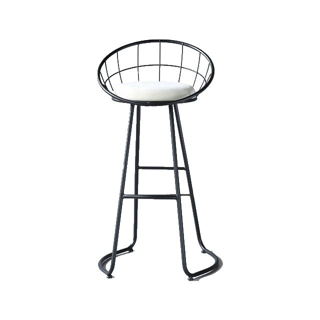Nordic Style Bar-stool Bucket Counter Bar Stool with Metal Legs Clearhalo 'Bar Furniture' 'Bar Stools' 'bar_stools' 'furn' 'furn_bar_stools' 'Furniture' 'Kitchen & Dining Furniture' 1200x1200_94d7e8c8-3498-42ef-bc16-dac69c182817