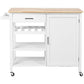 Modern Rolling Kitchen Cart Wood Rectangular Kitchen Island Cart with Towel Rack Clearhalo 'furn' 'furn_kitchen_islands_carts' 'Furniture' 'Kitchen & Dining Furniture' 'Kitchen Islands & Carts' 'kitchen_islands_carts' 1200x1200_94d86057-d8bb-407c-9ec3-be2bcdb48c18