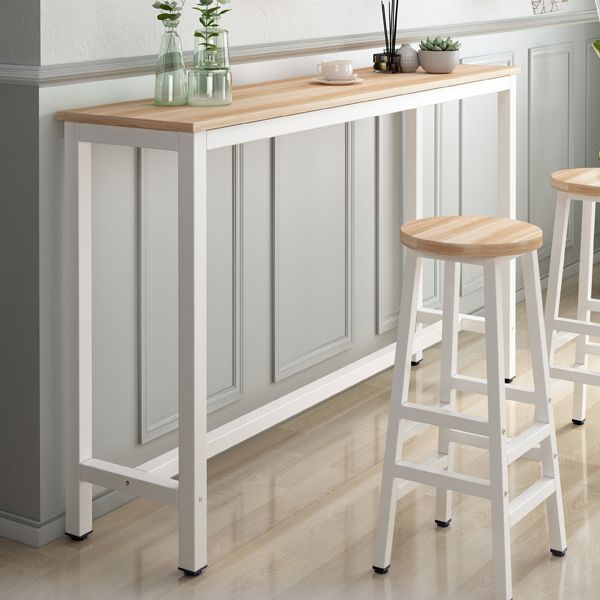 Tavolo da barra del rettangolo industriale set 1/2/3 pezzi tavolino in legno per interno