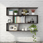 Floating Wall Mounted Shelf Bookcase Soild Wood Book Shelf for Study Room
