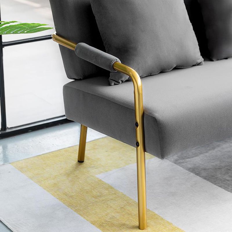 Modern Macaroon Velvet Sofa Tuxedo Arm Standard Tight Back Sofa Clearhalo 'furn' 'furn_sofas' 'Furniture' 'furniture_sofas' 'kitchen' 'kitchen_sofas' 'Living Room Furniture' 'Sofa' 'sofas' 1200x1200_94dd8c6b-9cd4-4dcd-876e-655571800789