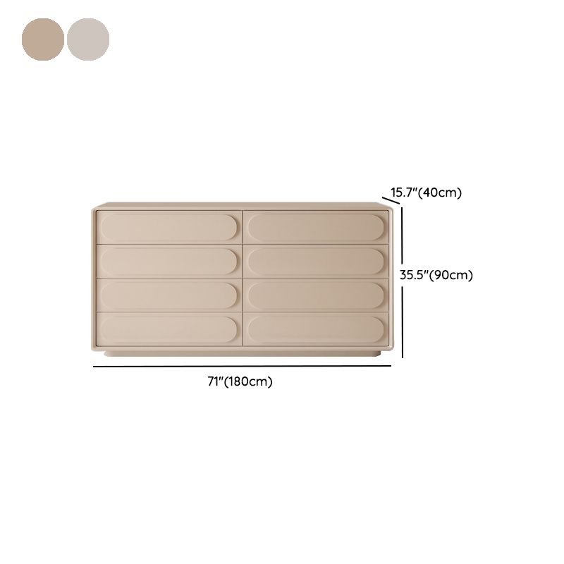 Modernismo Horizontal Cofre de lencería de almacenamiento de madera horizontal para espacio para habitación