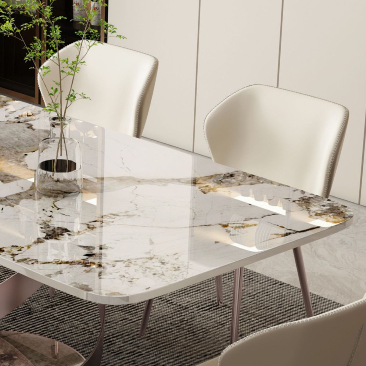 1/4/5/7/9 Pieces Dining Chairs Set Dining Table Set with Sintered Stone Top Clearhalo 'Dining Room Sets' 'Dining Tables & Seating' 'dining_room_set' 'furn' 'furn_dining_room_set' 'Furniture' 'furniture_dining_room_set' 'Kitchen & Dining Furniture' 'kitchen&dining_furn' 'kitchen' 1200x1200_94e424c8-a226-45fb-806b-ac362aa2fc5c