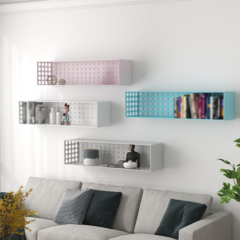 Contemporary Wall Unit Bookshelf Iron Horizontal Shelf,39.4"L x 9.8"W x 9.8"H Clearhalo 'Bookcases' 'furn' 'furn_bookcases' 'Furniture' 'furniture_bookcases' 'kitchen' 'kitchen_bookcases' 'Living Room Furniture' 'Office Furniture' 1200x1200_94e50a0b-444f-4fb2-a69a-8b4cd3cff608