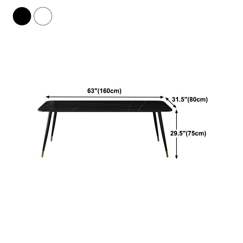 Industrial Style Stone Dining Table 4 Legs Dining Room Collection for Indoor Clearhalo 'Dining Tables & Seating' 'Dining Tables' 'dining_table' 'furn' 'furn_dining_table' 'Furniture' 'furniture_dining_table' 'Kitchen & Dining Furniture' 'kitchen' 'kitchen_dining_table' 1200x1200_94e5d5e2-0264-4b83-b4c6-c1a29ca317d4