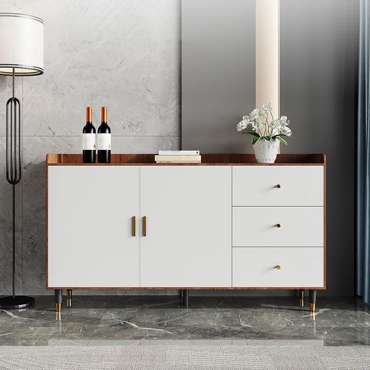 3-Drawer Dining Server Solid Wood and Manufactured Wood Cabinets Server Clearhalo 'buffet_sideboard' 'Buffets & Sideboards' 'furn' 'furn_buffet_sideboard' 'Furniture' 'Kitchen & Dining Furniture' 1200x1200_94e60692-82ff-449b-abd4-b1779eae7cf2