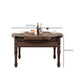 Mid-Century Modern Round Kitchen Dinner Table Solid Wood 4 Legs Dining Table