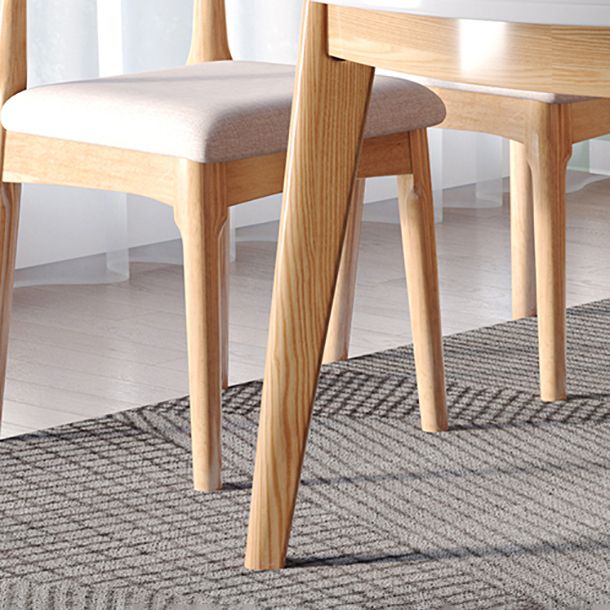 Modern Round Dining Table White Sintered Stone Dining Table with Wooden Base Clearhalo ' dining_table' 'Dining Tables & Seating' 'Dining Tables' 'furn' 'furn_dining_table' 'Furniture' 'furniture_dining_table' 'Kitchen & Dining Furniture' 'kitchen&dining_furn' 'kitchen' 'kitchen_dining_table' 1200x1200_94e70d6a-b9a2-4e48-ac98-4746cafd791f