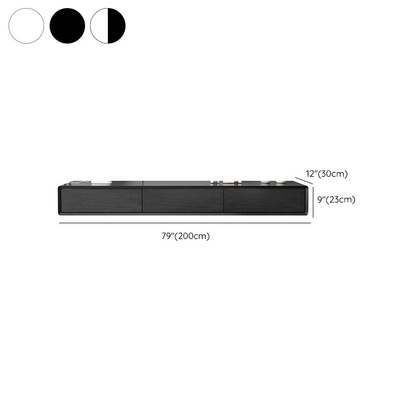 Modernism TV Console Floating Faux Wood Media Console for Home Clearhalo 'furn' 'furn_tv_stands_entertainment_centers' 'Furniture' 'Living Room Furniture' 'TV Stands & Entertainment Centers' 'TV Stands & Media Storage Furniture' 'tv_stands_entertainment_centers' 1200x1200_94e7c97d-7f43-41f7-b874-54a59be2b554