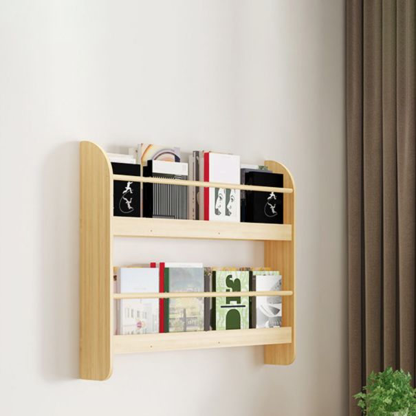 2-Shelf Floating Bookcase Contemporary Style Wood Wall Mounted Book Shelf Clearhalo 'Bookcases' 'furn' 'furn_bookcases' 'Furniture' 'furniture_bookcases' 'kitchen' 'kitchen_bookcases' 'Living Room Furniture' 'Office Furniture' 1200x1200_94e7de06-4f54-4450-9752-17d92d9cea90