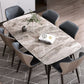 Contemporary Sintered Stone Dining Room Set Fixed Dining Set with Rectangle Table for Restaurant Clearhalo 'Dining Room Sets' 'Dining Tables & Seating' 'dining_room_set' 'furn' 'furn_dining_room_set' 'Furniture' 'furniture_dining_room_set' 'Kitchen & Dining Furniture' 'kitchen&dining_furn' 'kitchen' 1200x1200_94e818fe-da8e-46dc-b56a-ca394f74e106