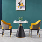 Metal Traditional Luxury Round Table Pedestal Dining Table for Dining Room Clearhalo 'Dining Tables & Seating' 'Dining Tables' 'dining_table' 'furn' 'furn_dining_table' 'Furniture' 'Kitchen & Dining Furniture' 1200x1200_94e9757b-b832-4198-b1b2-1866053491a3