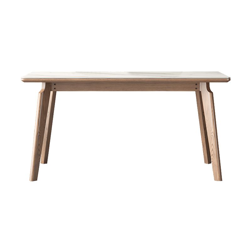 Rectangle Solid Wood Legs Table Contemporary Stone Dining Table for Dining Room Clearhalo 'Dining Tables & Seating' 'Dining Tables' 'dining_table' 'furn' 'furn_dining_table' 'Furniture' 'Kitchen & Dining Furniture' 1200x1200_94e9b857-4229-475d-9173-d29f9d966989