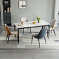Modern Rectangular Stone Dining Table with 4 Foot for Dining Hall Clearhalo 'Dining Tables & Seating' 'Dining Tables' 'dining_table' 'furn' 'furn_dining_table' 'Furniture' 'Kitchen & Dining Furniture' 1200x1200_94ee3a8a-54c9-4a9b-9f30-a03d67ee7a5b