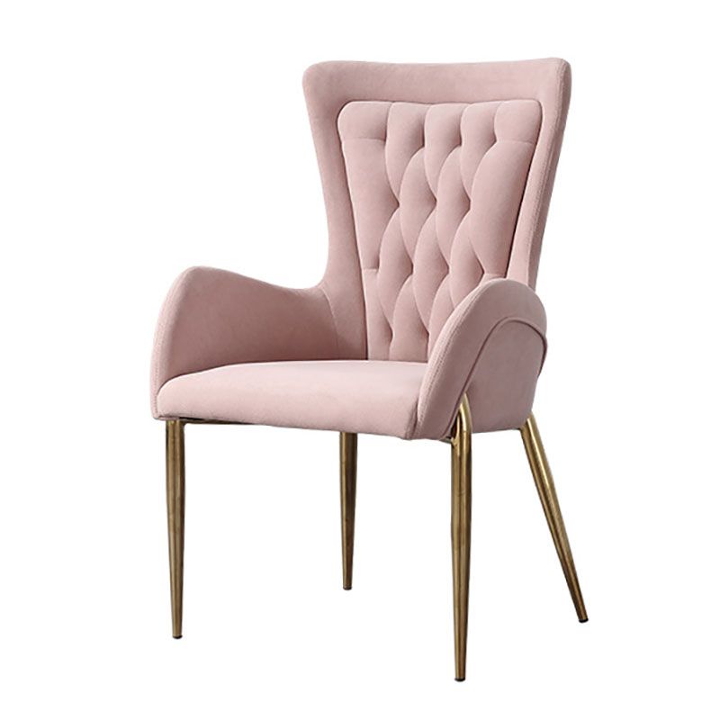 Nordic Style Metal Dining Chairs Upholstered Side Chairs for Restaurant Use Clearhalo 'Dining Chairs' 'Dining Tables & Seating' 'dining_chair' 'furn' 'furn_dining_chair' 'Furniture' 'Kitchen & Dining Furniture' 1200x1200_94ee8367-9039-4d6c-ba44-39b8b99176c3