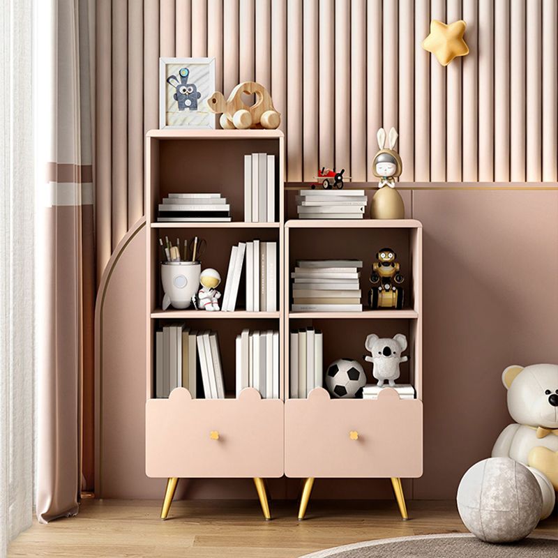 Wood Standard Bookcase Contemporary Style Closed Back Bookshelf with Drawer Clearhalo 'Bookcases' 'furn' 'furn_bookcases' 'Furniture' 'furniture_bookcases' 'Office Furniture' 1200x1200_94f01d9c-9374-4612-8ca8-b768b5e327f6