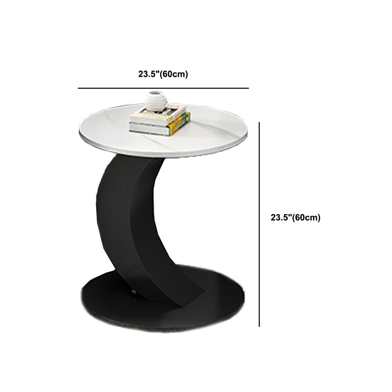 Abstract Base Design Oval/round Slate Table with Metal Base Coffee Table Clearhalo 'Coffee & Accent Tables' 'Coffee Tables' 'coffee_tables' 'furn' 'furn_coffee_tables' 'Furniture' 'Living Room Furniture' 1200x1200_94f2615c-9d81-41bf-a35d-8a350552df72