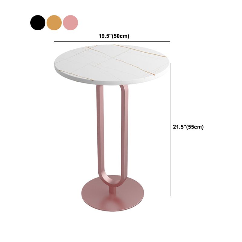 Tavolo angolare rotondo minimalista Tavolino di divano per soggiorno per soggiorno